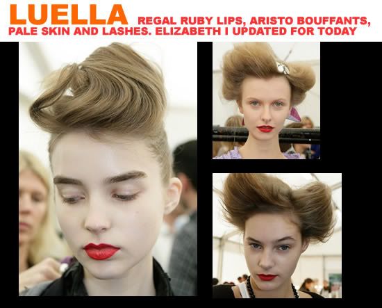 Best beauty looks for Spring/Summer 2009 at London Fashion Week