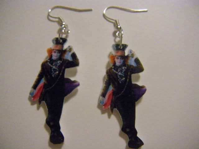 johnny depp earrings. eBay.com.sg: Mad Hatter Johnny Depp Earrings Alice in Wonderland FUN (item 160447705753 end time Jun 17,