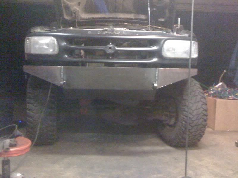 Ford ranger winch bumper build #4