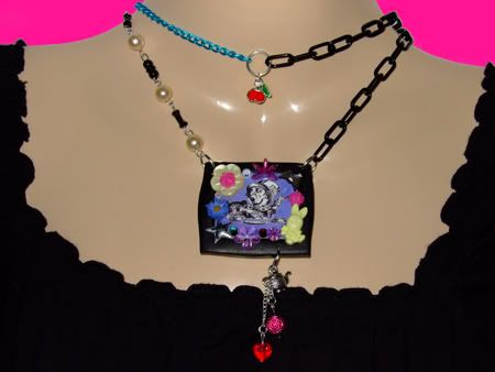 Assymetric necklace - The Mad Hatters tea Party.