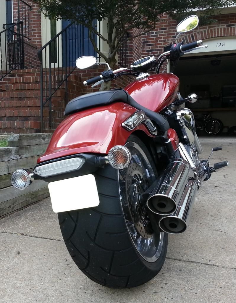 New Stryker owner in VA copper red with 260 rear! Yamaha Star
