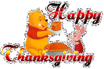 Thanksgiving Wallpaper on Poo Bear And Piglet Sharing Pie Thanksgiving Glittering Comment From