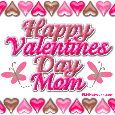 Valentine Heart on Happy Valentines Day Mom Glittering Comment From Flmnetwork Com