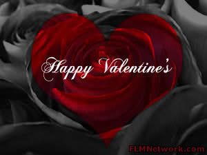 Happy Valentines Dark Rose Valentine glittering comment from ...