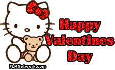 Valentines  Wallpaper on Hello Kitty Happy Valentines Day Glittering Comment