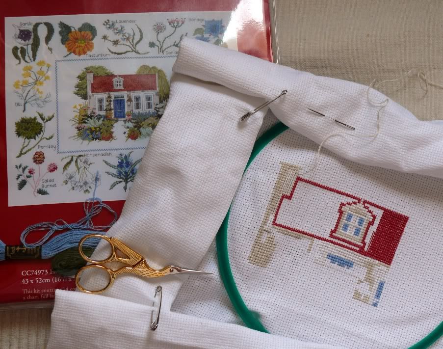 Cross Stitch Herb Cottage