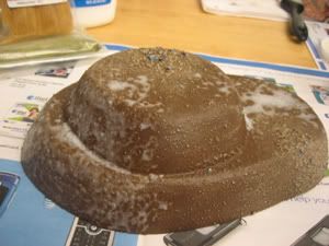 Paint Glue in a Dabbing Motion Erratically