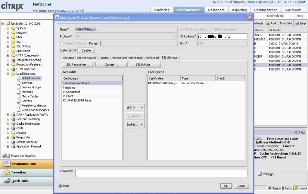 HUB VIP SSL Certificate