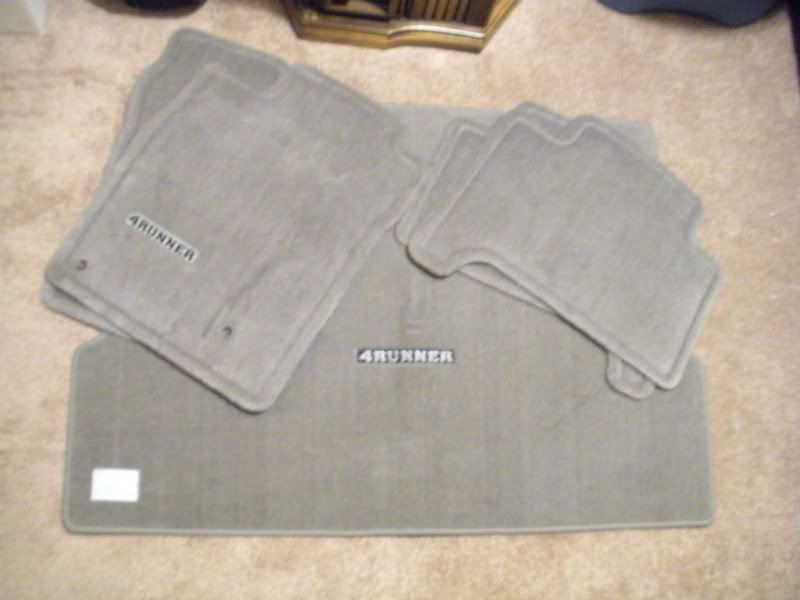 FS Gray factory carpet floor mats out of a 2004 4Runner Toyota