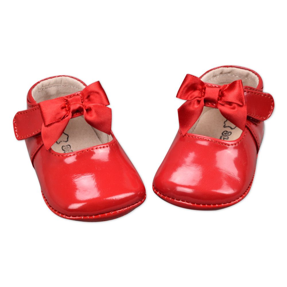 NEW Baby Infant Patent Leather Shoes Perwalk Toddler Soft Soles APROX 04