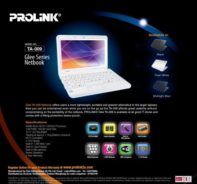 Prolink Netbook