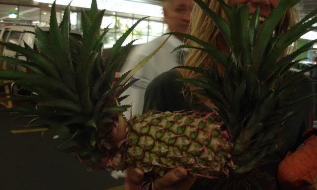 A very unusual pineapple.