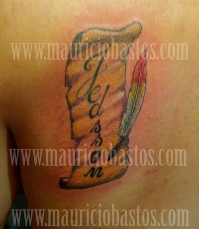 Pergaminho Tatto on Tags  Pergaminho   Tattoo   Tatuagem