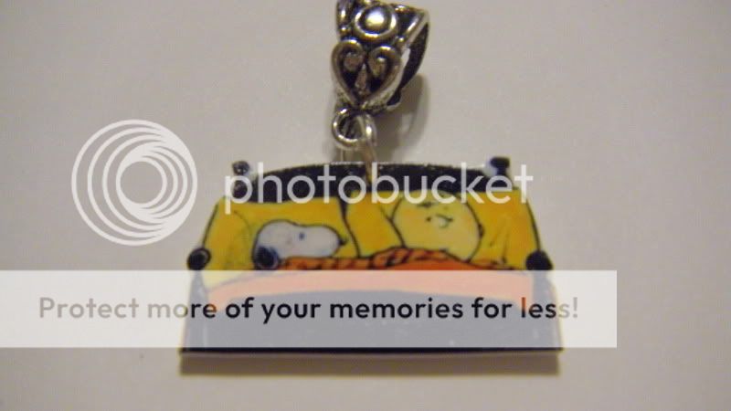 Charlie Brown and Snoopy Pendant resting charm adorable  