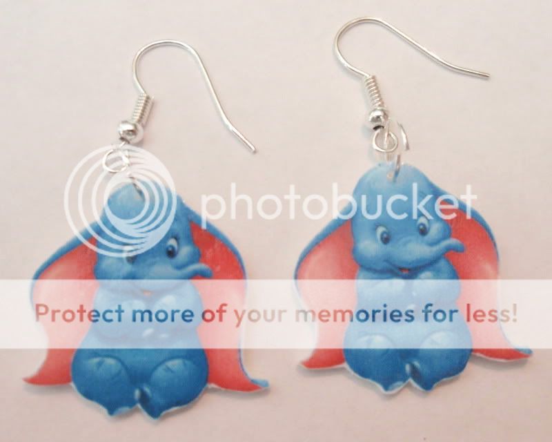 Dumbo earrings dumbo,disney,elephant,animals,dangle,fun  