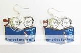 Dr. Seuss  Cat in the Hat Earrings   teacher, jewelry  