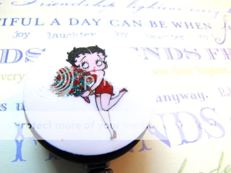 Betty Boop Id BADGE Holder office,school,lanyard,unique  