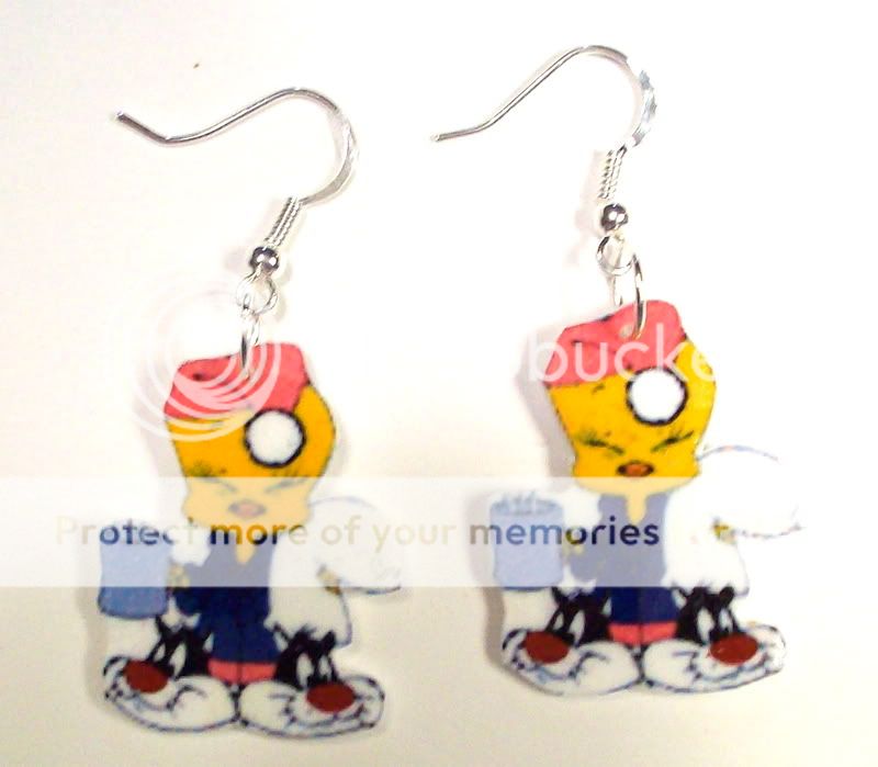 Tweety Bird earrings disney,gift,warner bros.,jewelry  