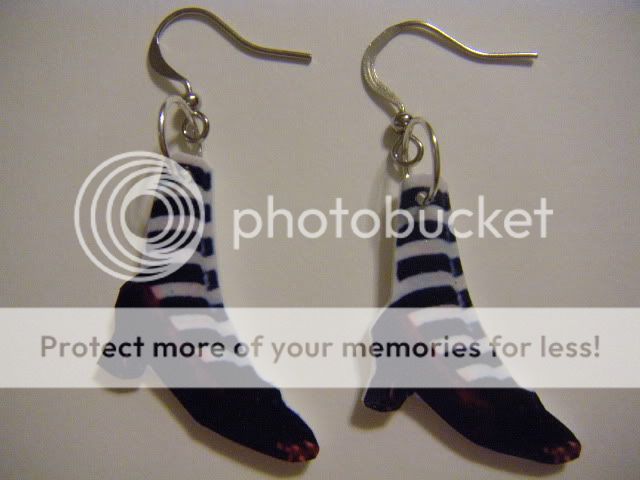 Wizard of Oz Earrings   wicked witch west ruby slippers  