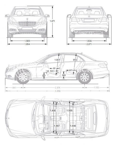 W211 VS W212 Dimensions - E-Class W213('16-Present),W212/S212('09/'10 ...