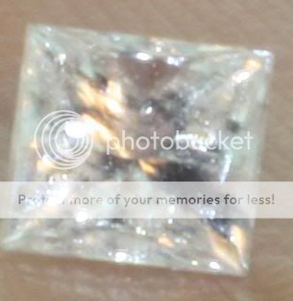 Clarity Enhanced princess loose diamond 0.71ct SI2 H  