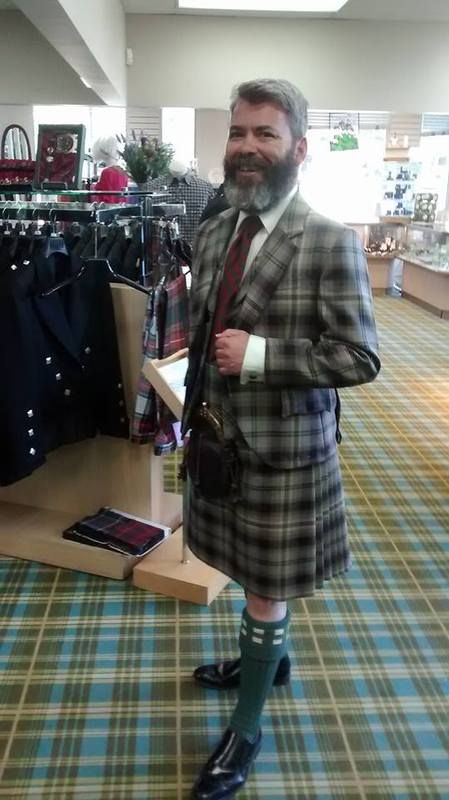 Scottish Wildcat Tartan kilt suit