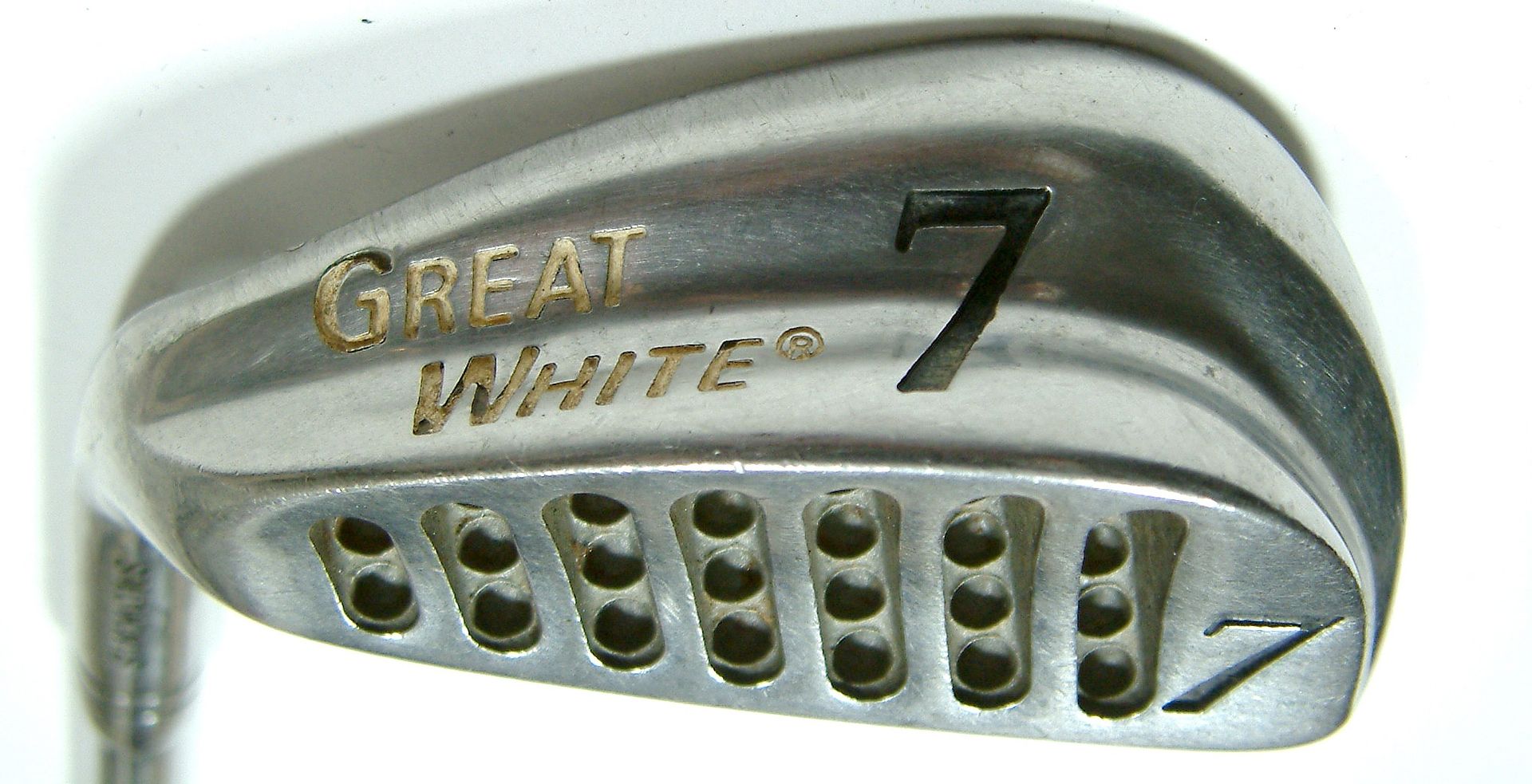 Pat Simmons LH GREAT WHITE 7 IRON   36.25 Inch Steel  