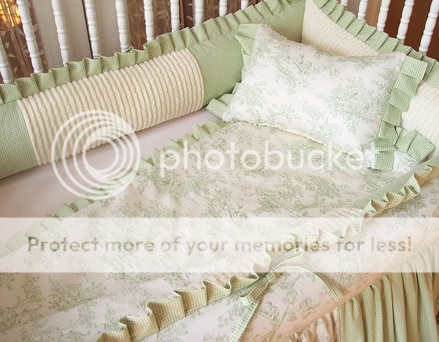 Central Park toile boutique nursery crib bedding set  
