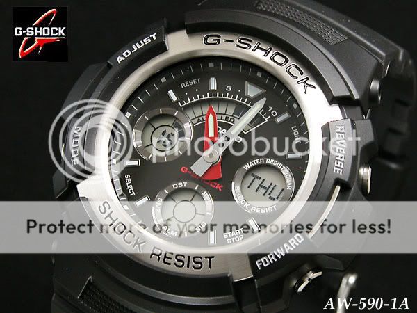 CASIO AW 590 1 G shock World Time Watch AW590 Gift  