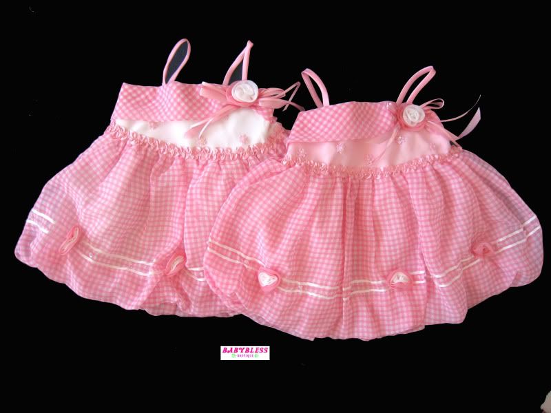 New Baby Girls Clothes Chiffon Dress Bubbly Pink White