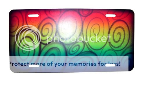 Airbrushed license plate car tag custom airbrush palms  